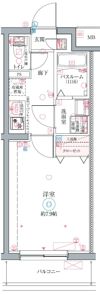 クレヴィスタ立石Ⅱの間取り画像