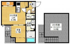 Grandtic 光南の間取り画像