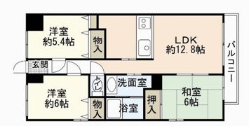 セゾン天方の間取り画像