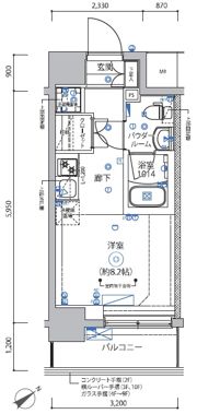 RELUXIA横濱反町の間取り画像