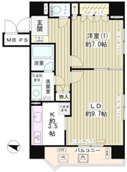ハイクラッセ日本橋浜町の間取り画像