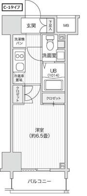レジディア笹塚Ⅱの間取り画像