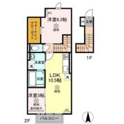 クレール B棟の間取り画像