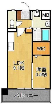グランドハイツ黒崎の間取り画像