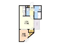 Brooklyn 箱崎 LASPACIO 1の間取り画像