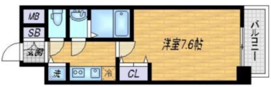 スワンズシティ堂島川の間取り画像