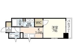 ラルジュ皆実の間取り画像