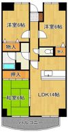 ヴィラ森田の間取り画像