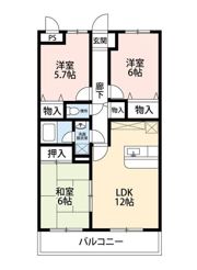 アンソレイエの間取り画像