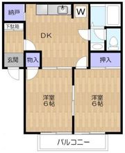 ハイム恒栄の間取り画像