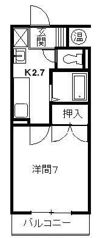 グランドハイツ布橋の間取り画像