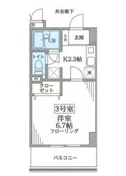 エクセレントアフィー横浜橋の間取り画像