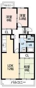 グレイス茶屋ヶ坂駅前の間取り画像