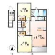 カレラAの間取り画像