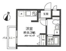 プラージュ石川町の間取り画像
