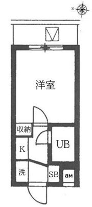 スカイコート新宿第3の間取り画像