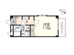 フォブール岡村の間取り画像