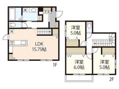 高屋戸建1の間取り画像