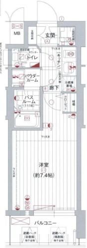 エグゼ難波南Ⅴの間取り画像