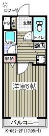 20BOX弐番館(K-062)の間取り画像
