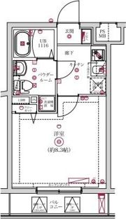 レンティーヴァ綾瀬の間取り画像
