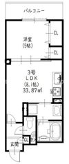 クリエオーレ雁屋西町の間取り画像