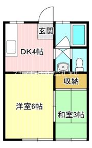 花島ハイツの間取り画像