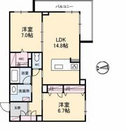 ベレオ杏樹の間取り画像