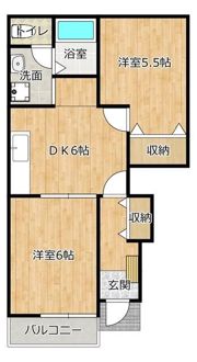 メゾン葵西Ⅱの間取り画像
