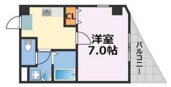 プレミアムAWAZA（旧ドエル立売堀）の間取り画像