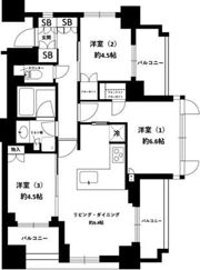 セルアージュ横濱鶴見アストレの間取り画像