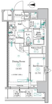 アンベリール川崎大師の間取り画像