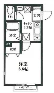 エルメゾン幸町の間取り画像