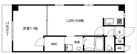 ｱｼｪﾝﾀﾞ石山Ⅱ番館の間取り画像