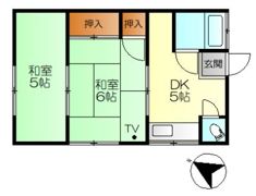 西原アパートⅣの間取り画像