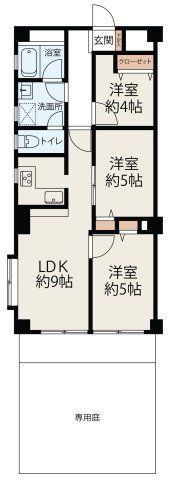 モナークマンション東府中の間取り画像