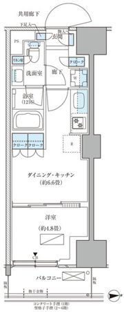 パークアクシス品川天王洲アイルの間取り画像