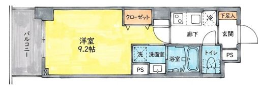 COLORE’ HIRAKATAの間取り画像