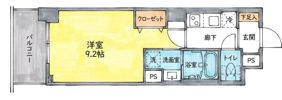 COLORE’ HIRAKATAの間取り画像