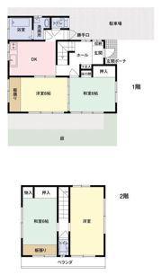 竹松戸建の間取り画像
