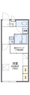 レオパレスアンジュールの間取り画像