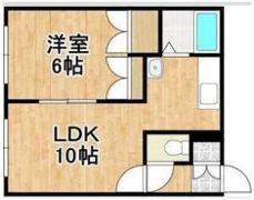 ハイツラッキーの間取り画像
