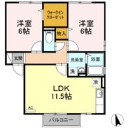 ボナール三条 A棟の間取り画像