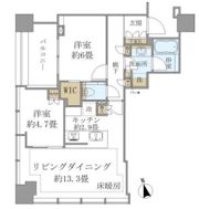 白金ザ・スカイ西棟の間取り画像