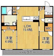 シャーメゾン西鳴水の間取り画像