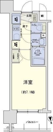 スワンズシティ梅田ウエストの間取り画像