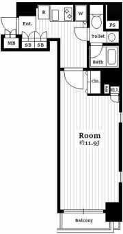パークウェル市ヶ谷の間取り画像