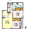 アルカディア中山の間取り画像