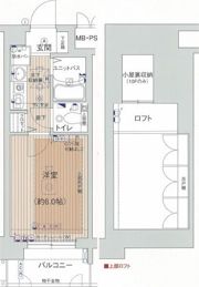 エステムコート梅田茶屋町デュアルスペースの間取り画像