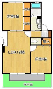 セジュール東山田III B棟の間取り画像
